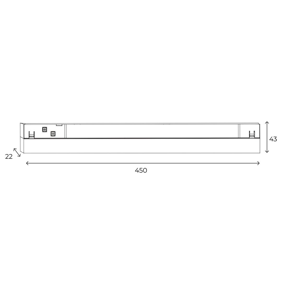 Светильник трековый 4в1 IZILED 18W 48V IZ48-1018BK