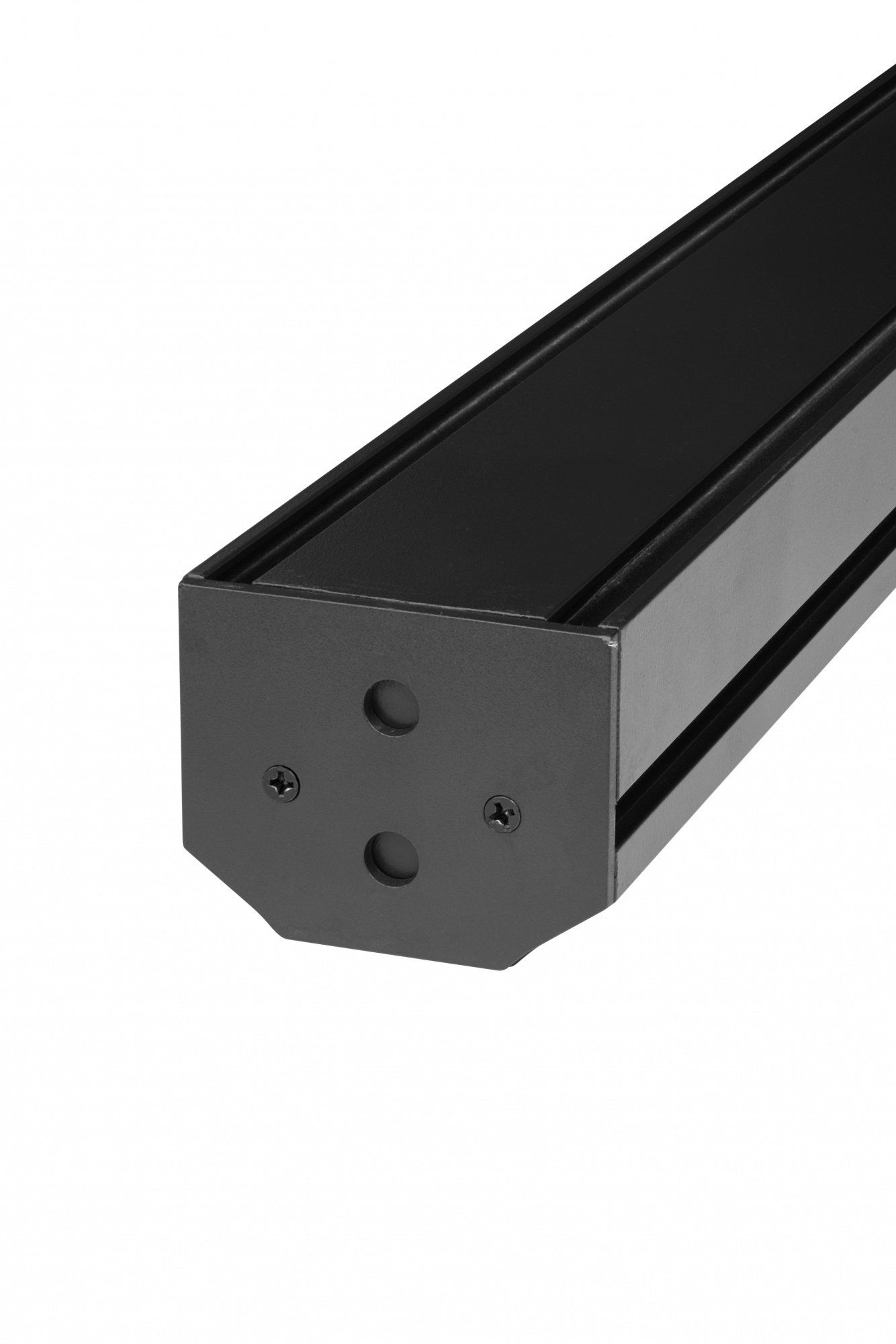 Магнитный шинопровод 2м под натяжной потолок IZILED 220V IZ220-2000BK (торцевые заглушки в комплекте)